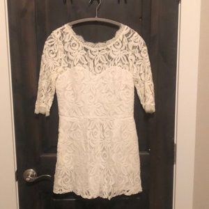 White lace romper